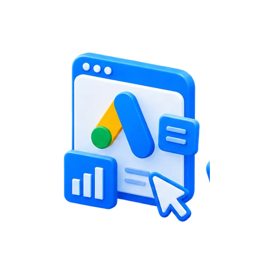 3D Google Ads Illustration