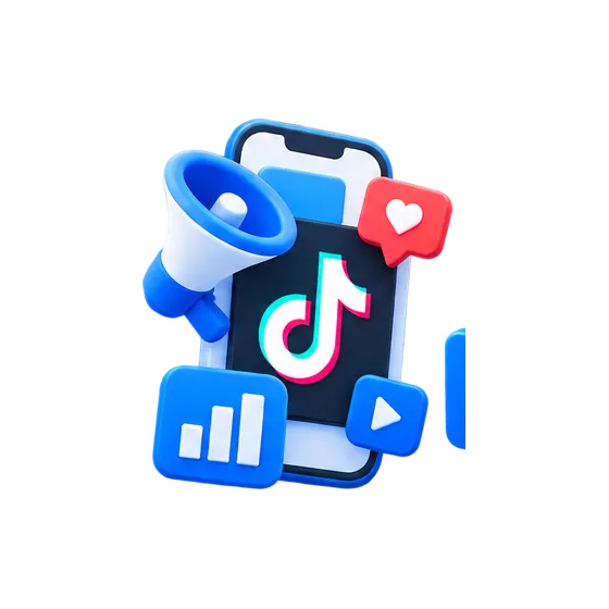 3D TikTok Ads Illustration